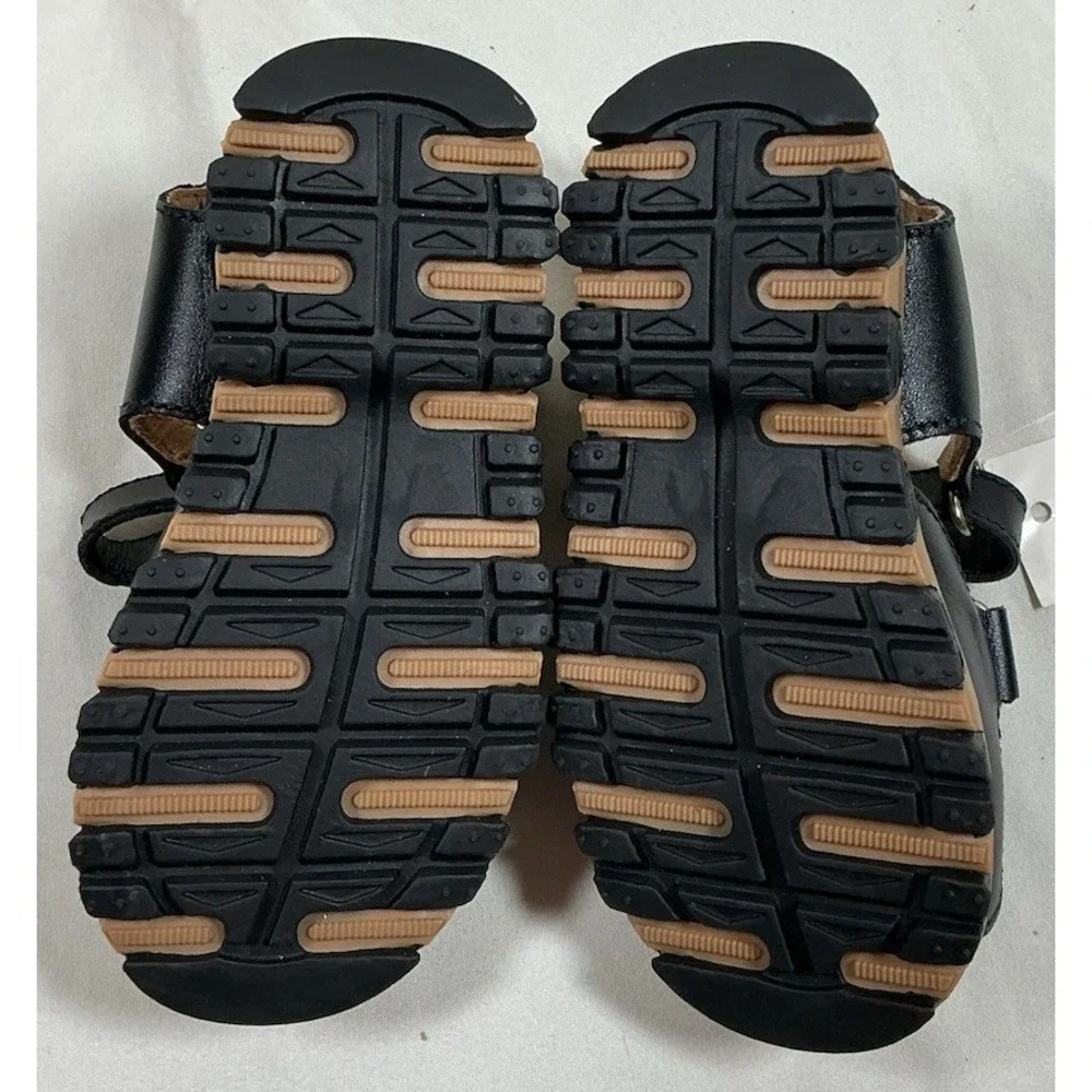 Coloso Magic Step Kids Leather Sandals Size 7 EUR 23 Black Made in Mexico New